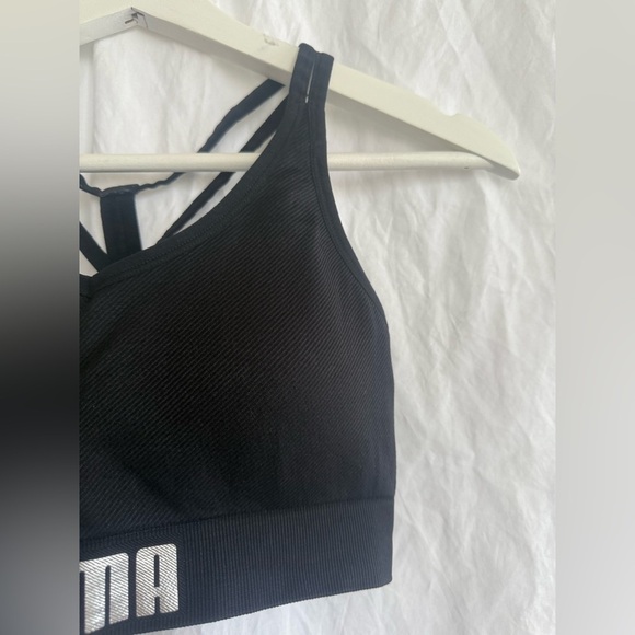 PUMA Womens Fitness Running Sports Bra Black Size Medium - Picture 5 of 11